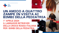 UN AMICO A QUATTRO ZAMPE IN VISITA AI BIMBI DELLA PEDIATRIA