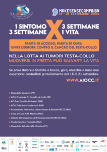 CAMPAGNA DI PREVENZIONE DEI TUMORI TESTA-COLLO