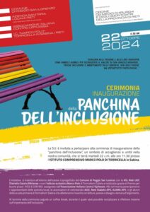 INAUGURAZIONE DELLA PANCHINA DELL’INCLUSIONE