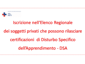 Modulistica Iscrizione Elenco Regione Lazio